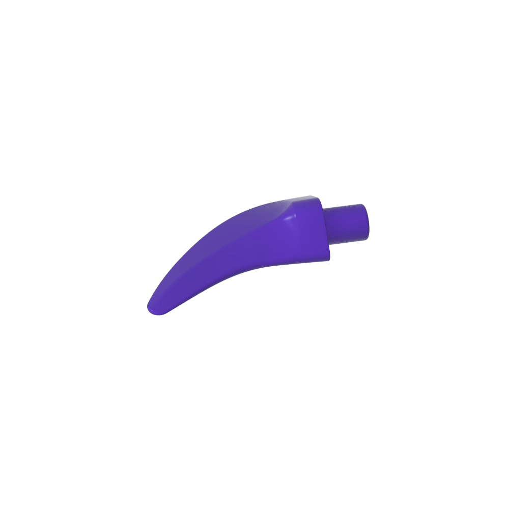 Tierkörperteil, Widerhaken / Klaue / Zahn / Kralle / Horn, Mittel-MyGobricks