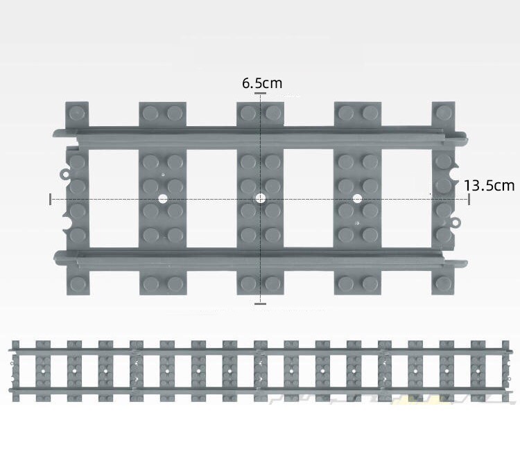 Eisenbahnszene, Gleiszubehör aus kleinen Bausteinen, DIY-Set für einen Wartetunnel