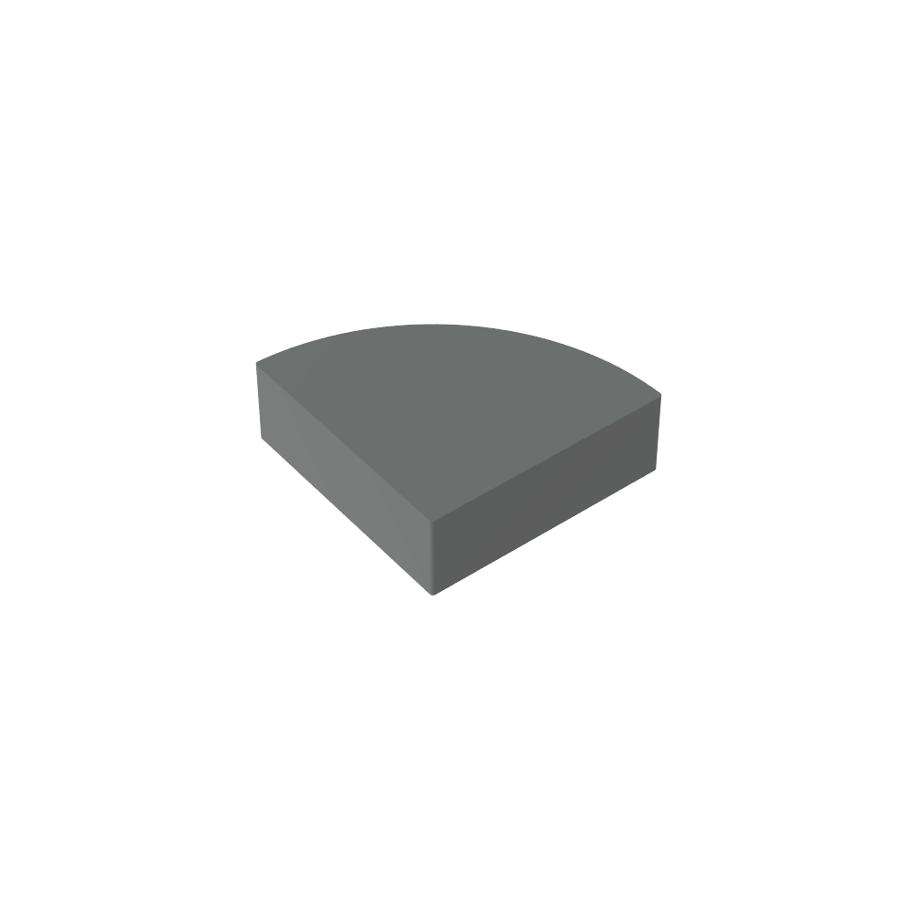 Fliese rund 1 x 1 Viertel