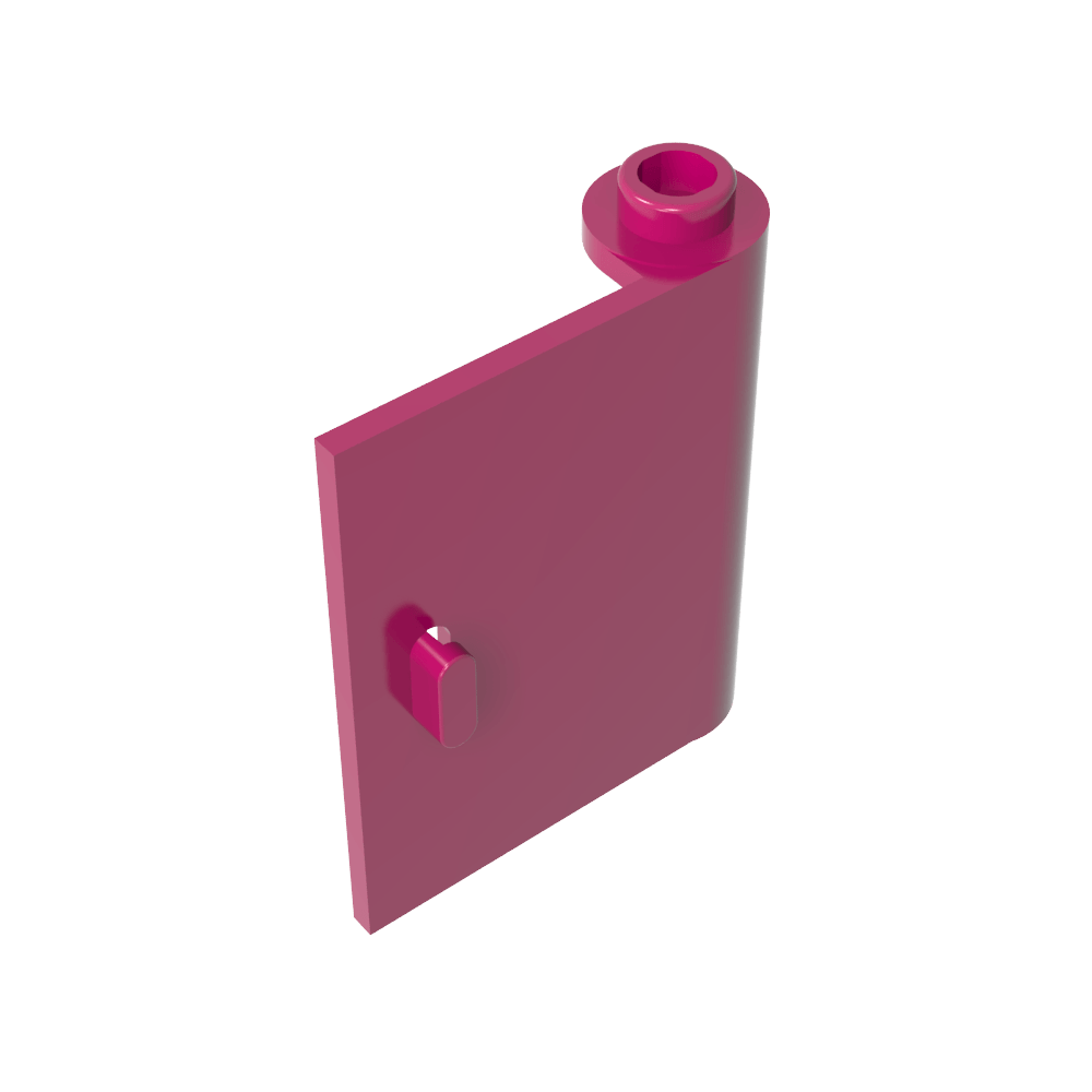 Tür 1 x 3 x 3 rechts - offen zwischen oberem und unterem Scharnier - MyGobricks