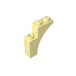 Ziegelbogen 1 x 3 x 3 [Gothic]-MyGobricks