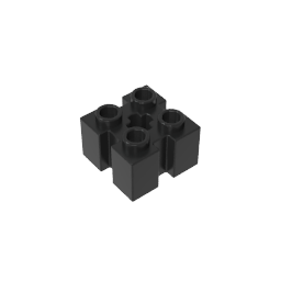 Stein Spezial 2 x 2 mit Rillen und Achsloch - MyGobricks