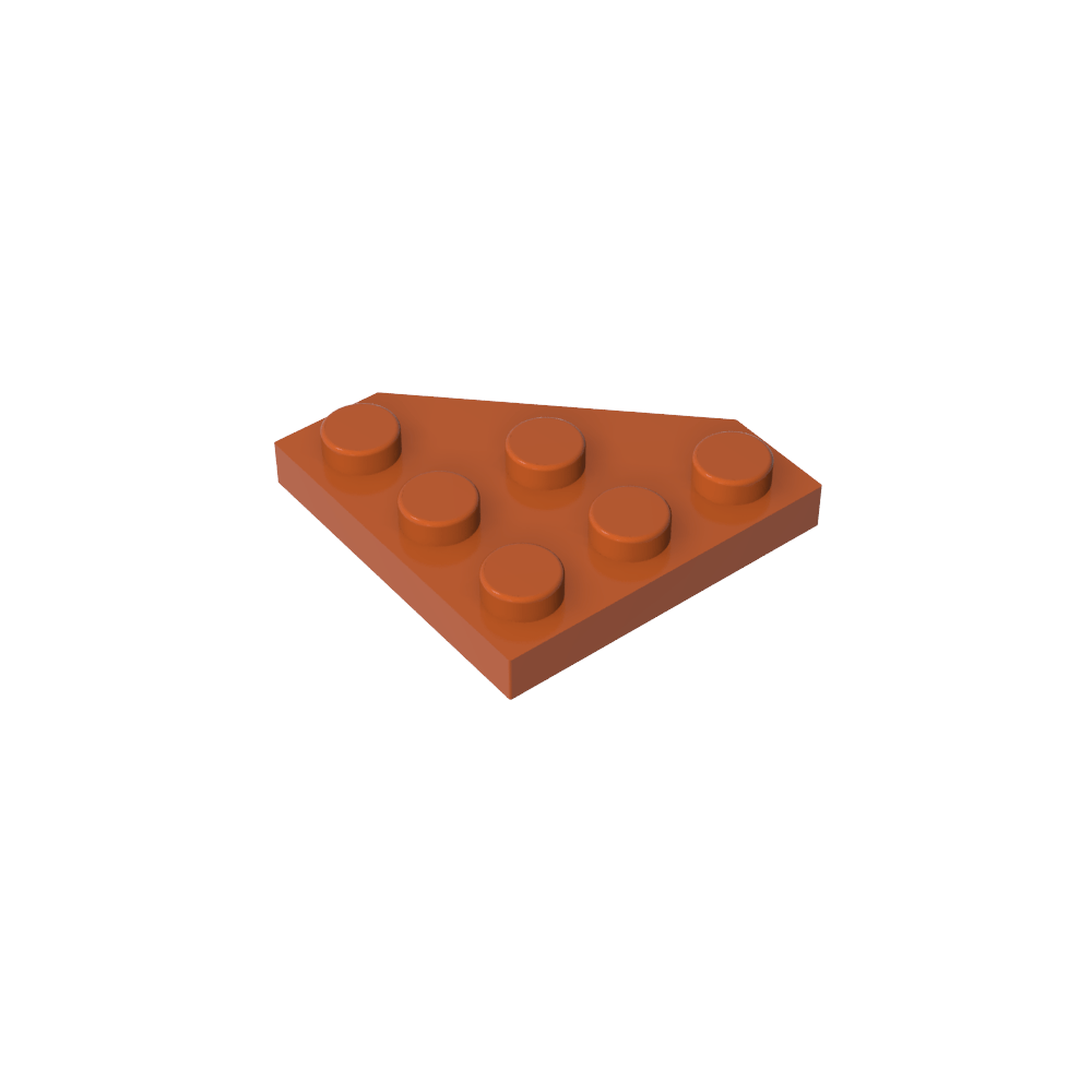 Keilplatte 3 x 3 Ecke abgeschnitten-MyGobricks