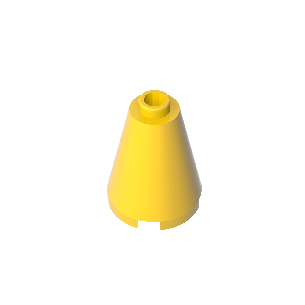 Kegel 2 x 2 x 2 mit blockiertem offenen Bolzen – MyGobricks