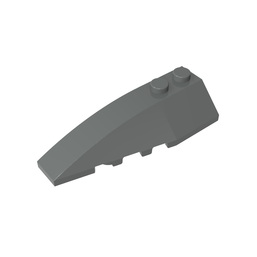 Keil gebogen 6 x 2 links-MyGobricks