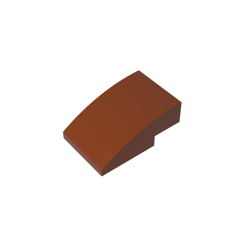 Schrägstein gebogen 3 x 2 ohne Noppen - MyGobricks