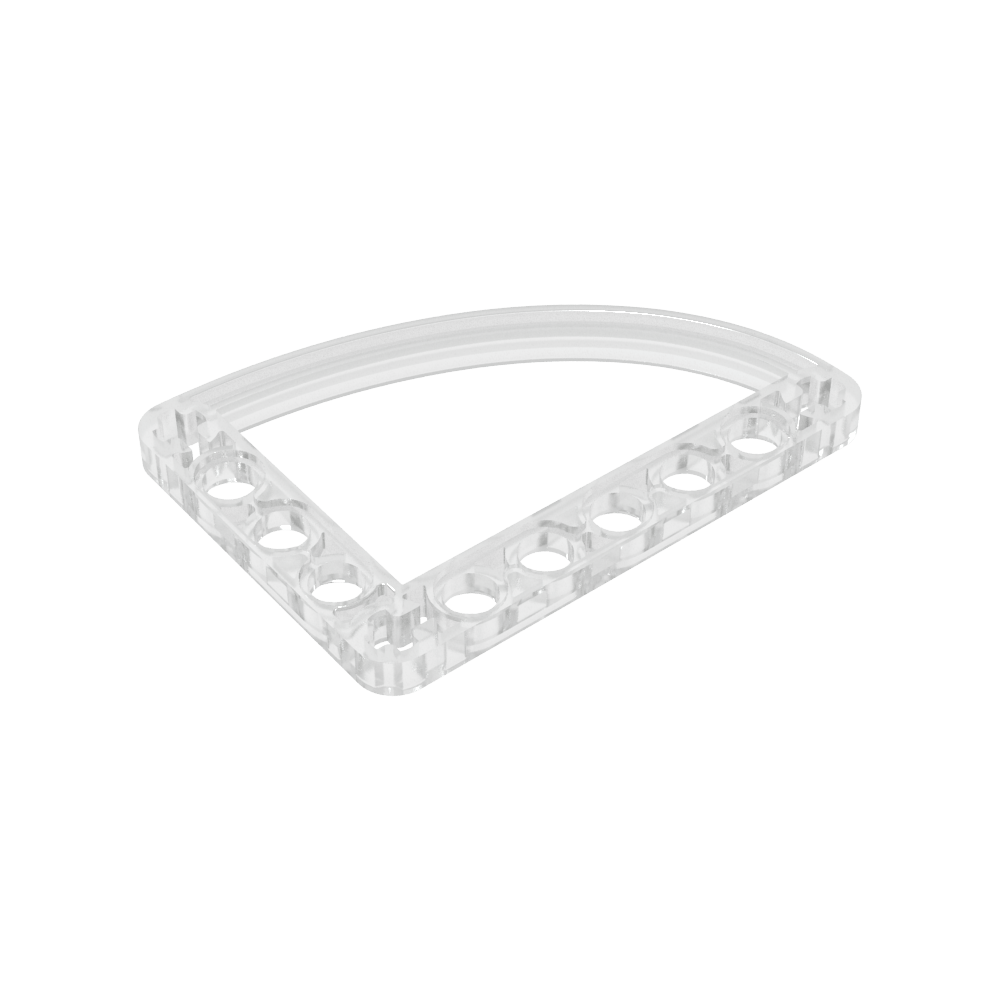 Technic Balken 5 x 7 L-Form mit Viertelellipse dünn - MyGobricks