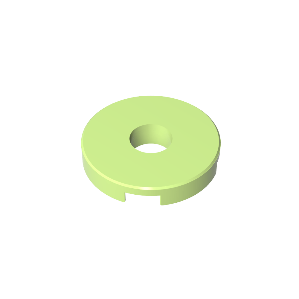 Fliese rund 2 x 2 mit Loch - MyGobricks