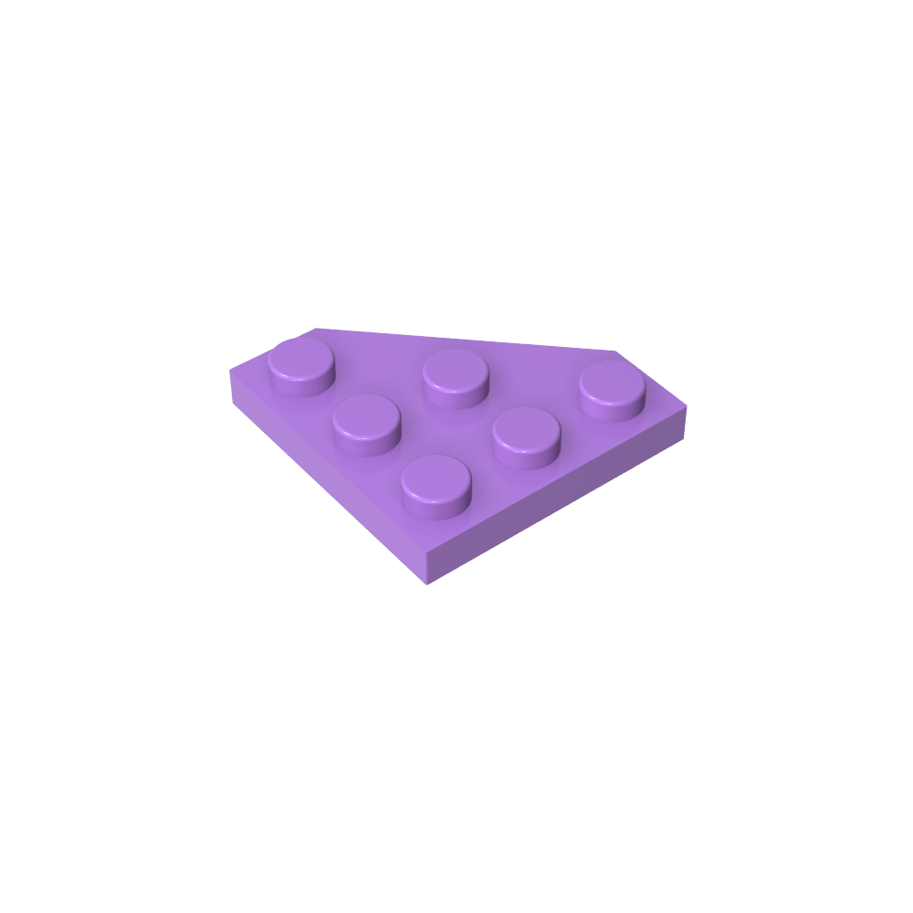 Keilplatte 3 x 3 Ecke abgeschnitten-MyGobricks