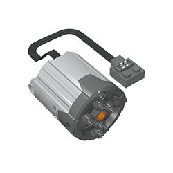 Motor, XL, Power Functions, 6 x 5 x 6, 20 cm mit dunkelblau-grauer Unterseite