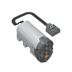 Motor, Servo, Power Functions mit dunkelblau-grauer Unterseite