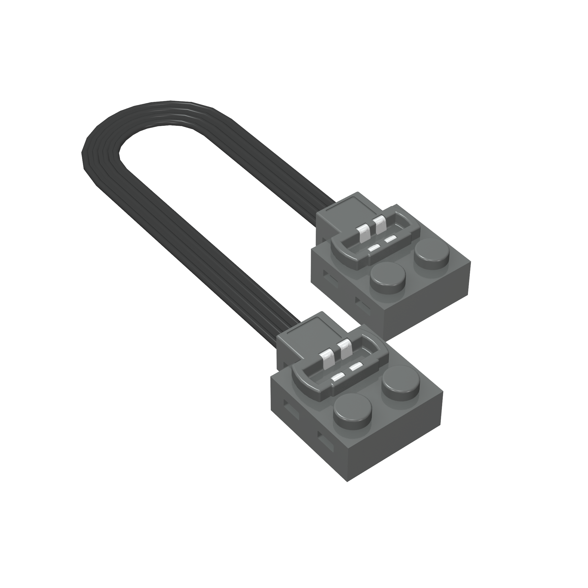 Verdrahtung mit Ziegelstein 2 x 2 x 2/3 und Gleiskontakten