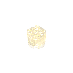 2x2 zylindrisches LED-Leuchtteil - gelbes Licht - transparente Hülle