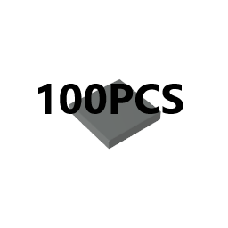 Fliese 2 x 2 mit Nut x100PCS #3068