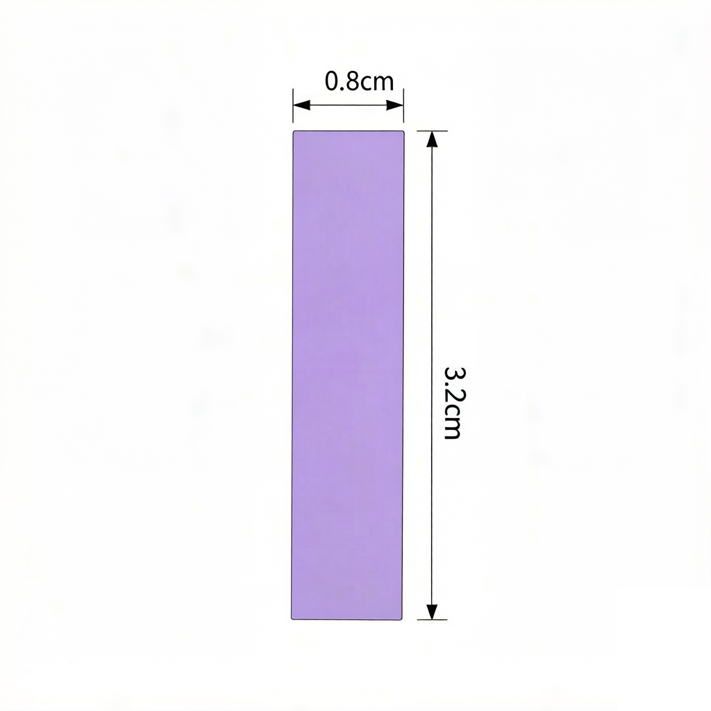 2431 Fliese 1 x 4 mit Nut – GOBRICKS Individuell bedruckte Lichtfliese M/Einseitig