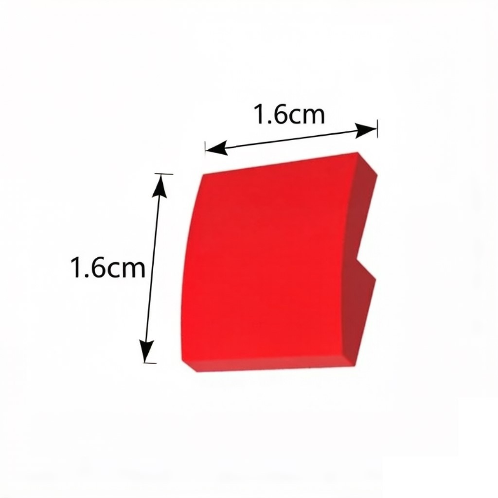 15068 Schräge, gebogene 2 x 2 x 2/3-GOBRICKS-Fliese, individuell bedruckt, einseitig