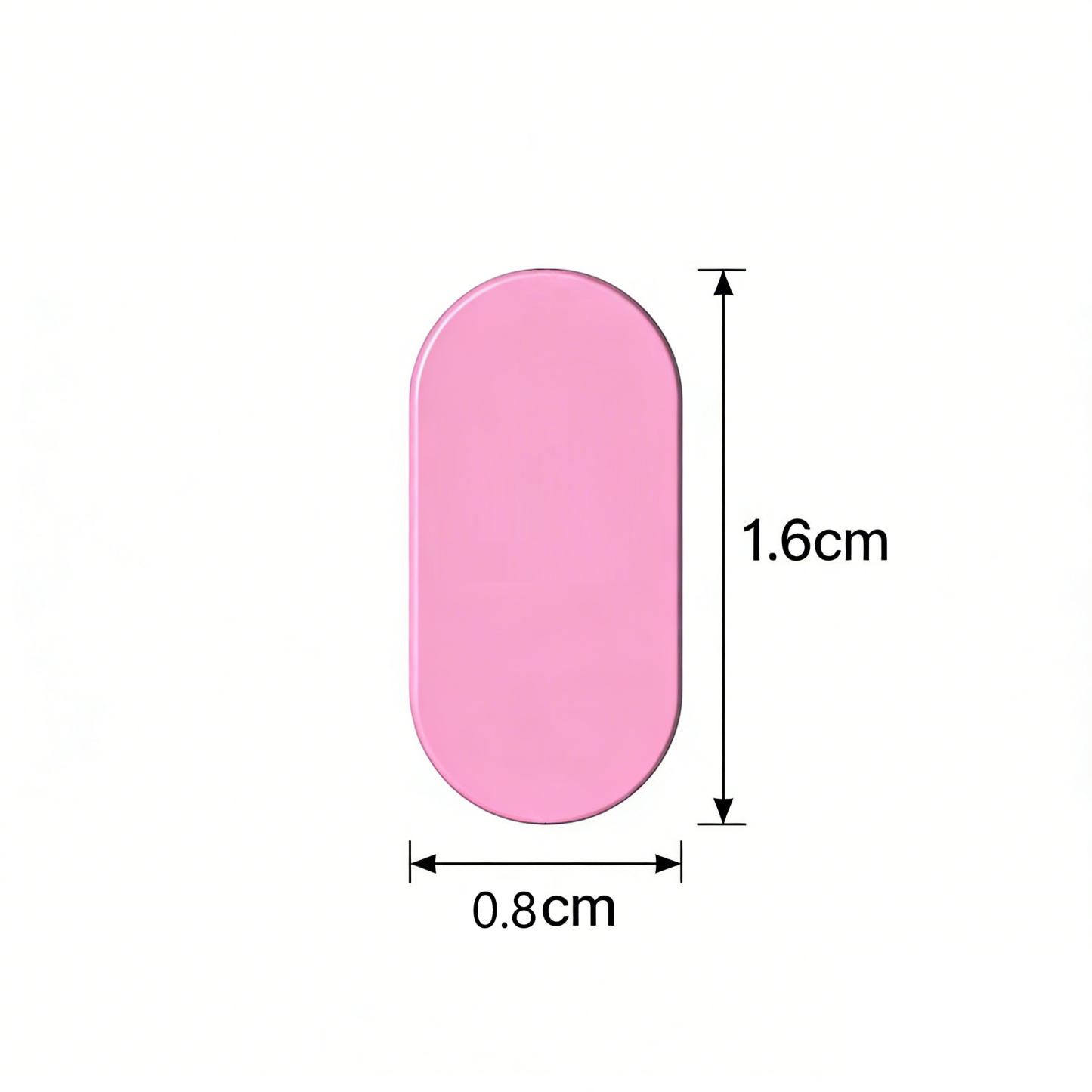 1126 1x2 ovale Lichtplatte – GOBRICKS individuell bedruckte Lichtfliese, einseitig