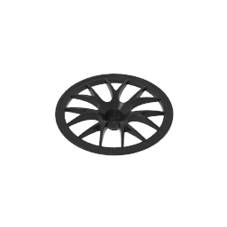 Radkappe 7 Speichen mit Achsloch - 56mm D. [Passend für 44772]