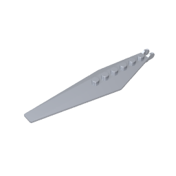 Scharnierplatte 1 x 12 mit abgewinkelten Seitenverlängerungen und konischen Enden