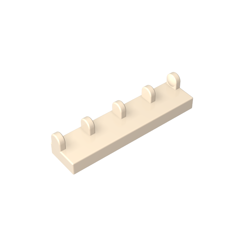 1x4 Scharnierplatte mit 5 Krallen an der Seite