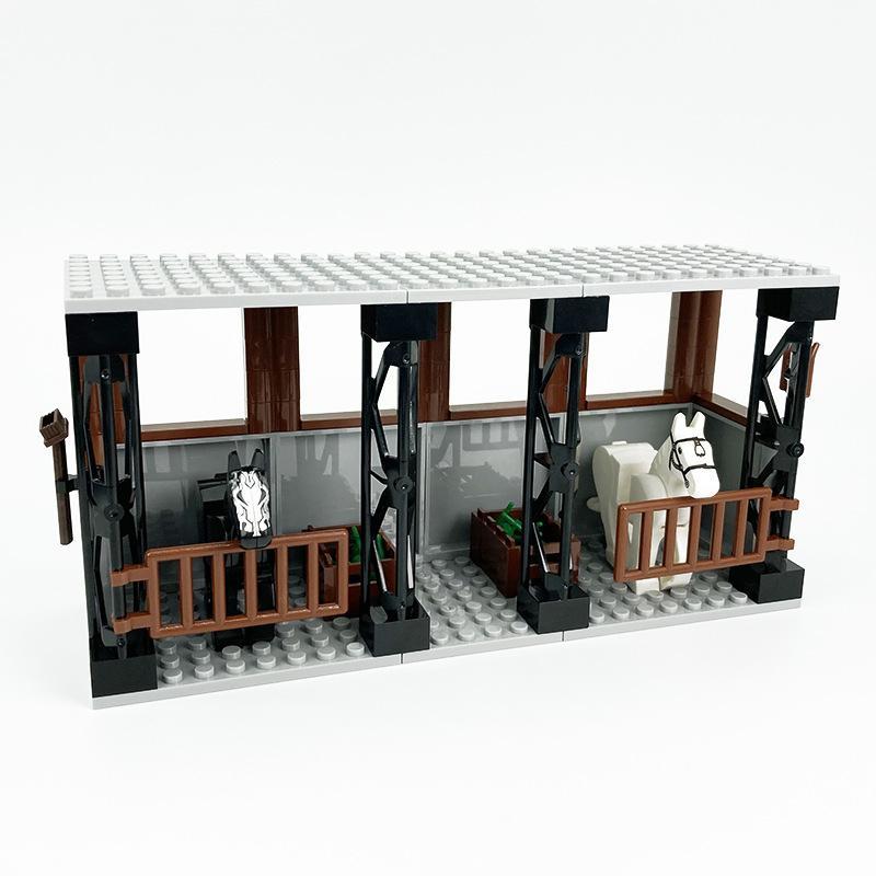 MOC Bauernhof-Szene-Bausteinset, Haus- und Gartenbausteine – Montageteile