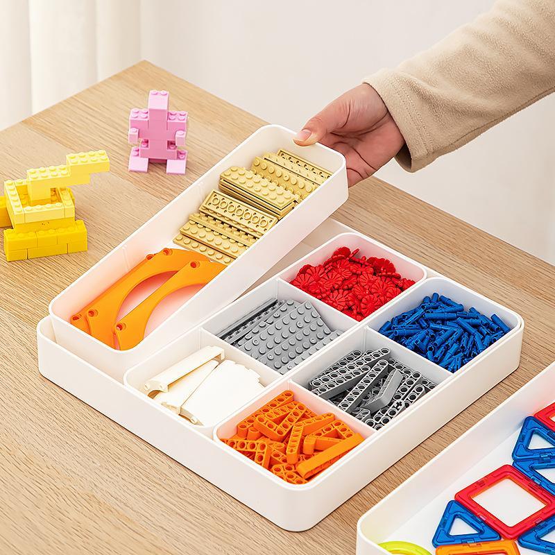 Sortierboxen für rekonfigurierbare Bausteine, Sortierschalen für Puzzles, Aufbewahrungsboxen für Kleinteile, Aufbewahrungsbox für Bausteine
