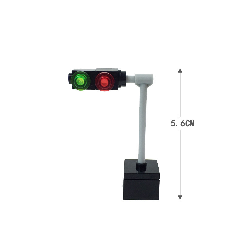 Eisenbahnszene, Gleiszubehör aus kleinen Bausteinen, DIY-Set für einen Wartetunnel