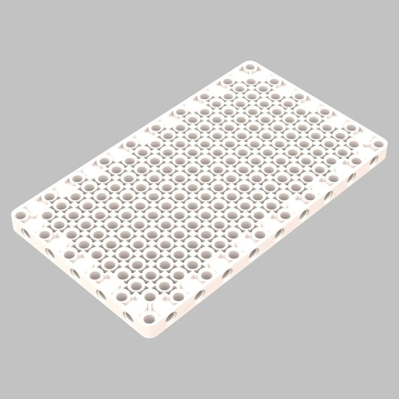 Einzelne mechanische Bausteinplatte 39369 mit Löchern – 11x19, kompatibel mit mechanischen Grundplatten (keine Marke Gobricks)