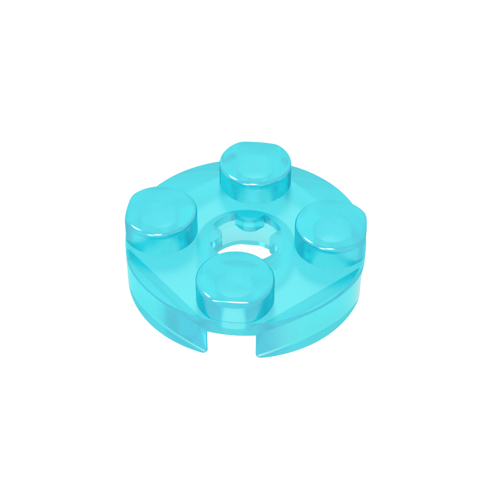 Platte rund 2 x 2 mit Achsloch Typ 1 (+ Öffnung) - MyGobricks