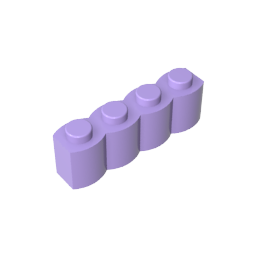 Ziegel Spezial 1 x 4 Palisade [auch bekannt als Baumstamm]