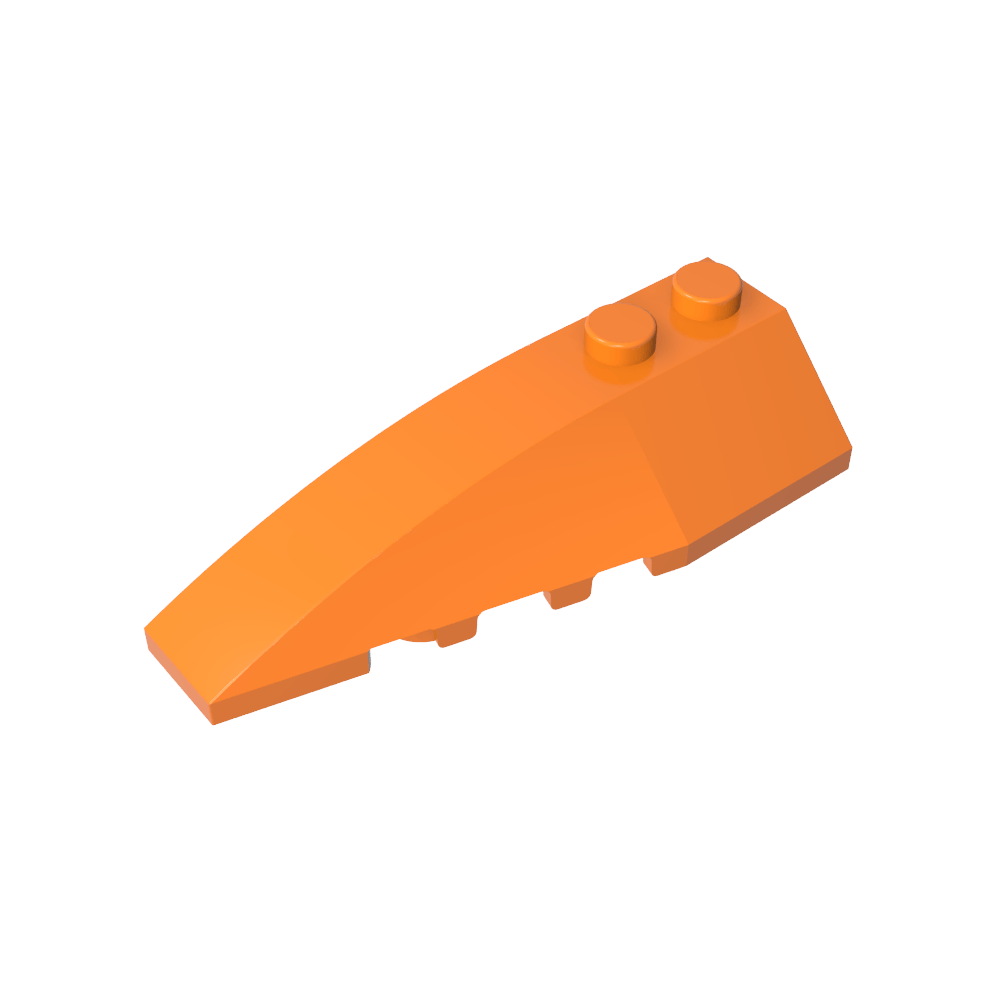 Keil gebogen 6 x 2 links-MyGobricks