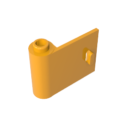 Tür 1 x 3 x 2 links - offen zwischen oberem und unterem Scharnier - MyGobricks