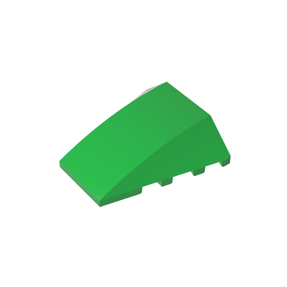 Keil gebogen 4 x 4 ohne obere Noppen - MyGobricks