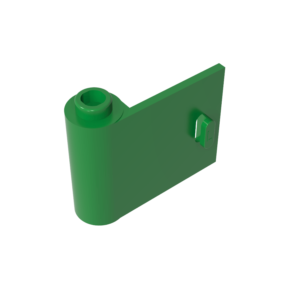 Tür 1 x 3 x 2 links - offen zwischen oberem und unterem Scharnier - MyGobricks