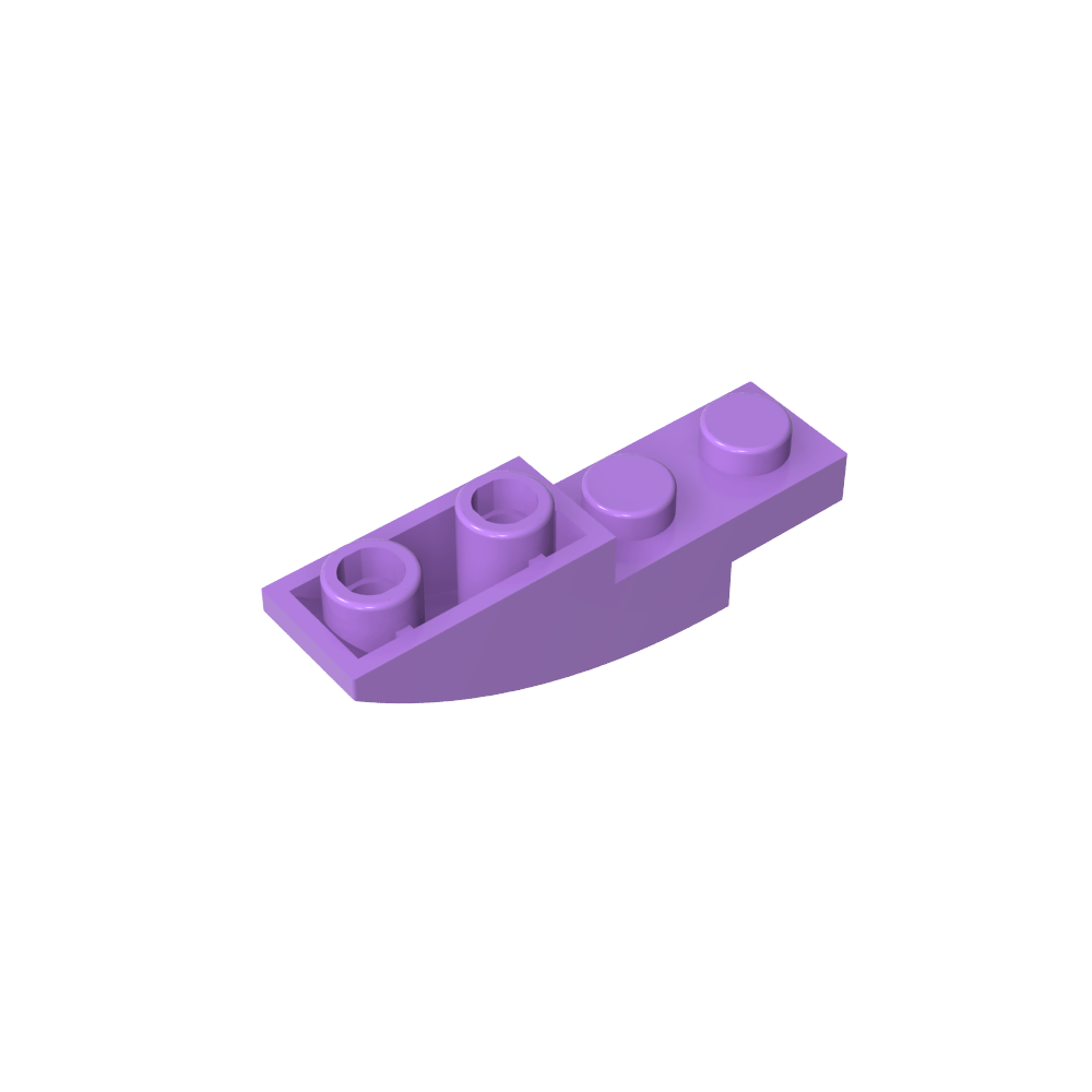 Schrägstein gebogen 4 x 1 invertiert - MyGobricks