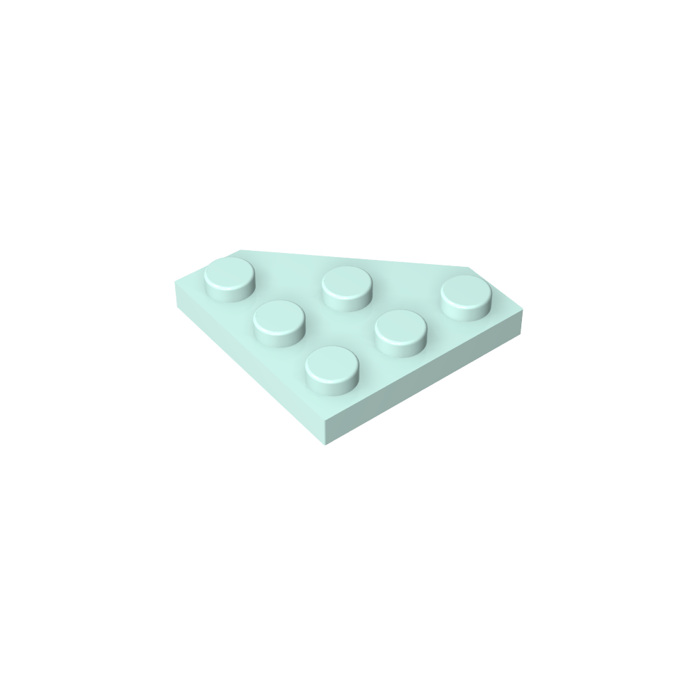 Keilplatte 3 x 3 Ecke abgeschnitten-MyGobricks