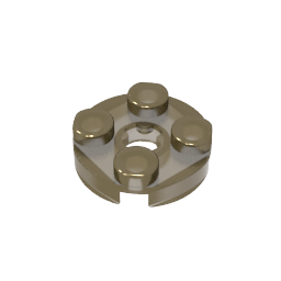 Platte rund 2 x 2 mit Achsloch Typ 1 (+ Öffnung) - MyGobricks