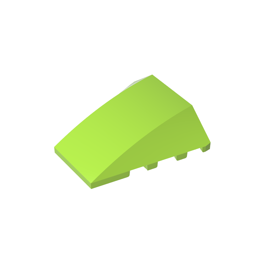 Keil gebogen 4 x 4 ohne obere Noppen - MyGobricks