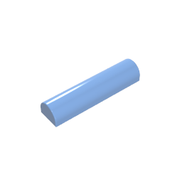 Ziegelstein gebogen 1 x 4 x 2/3 doppelt gebogene Oberseite, keine Bolzen