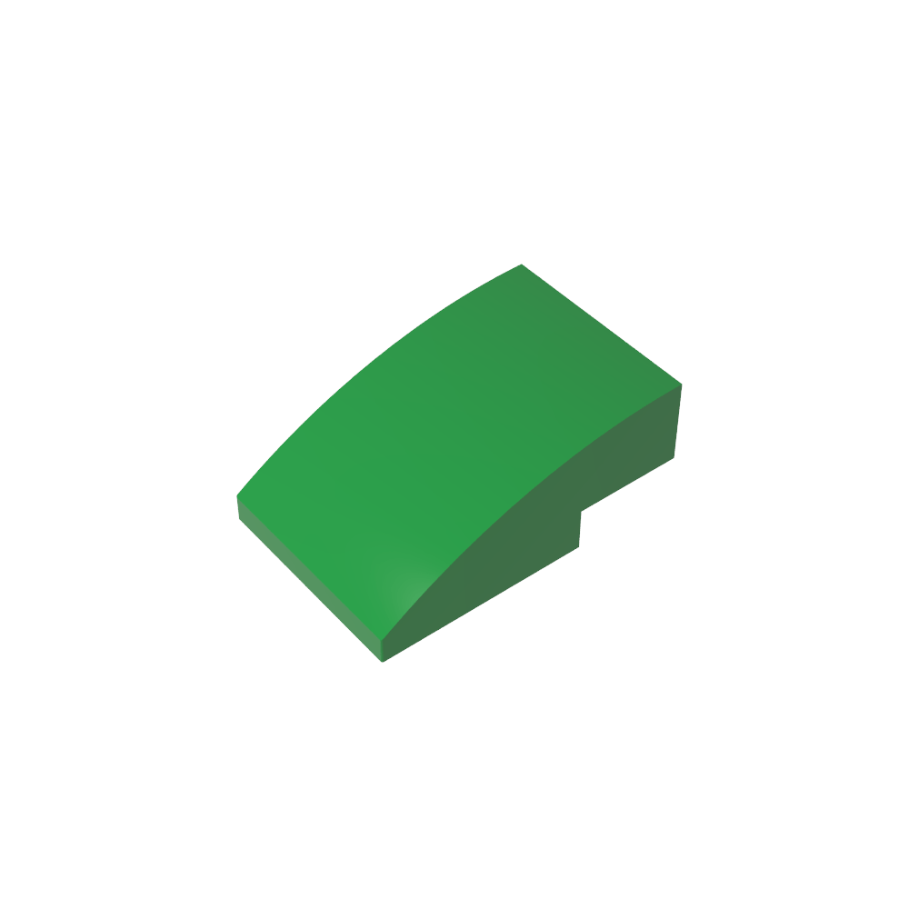 Schrägstein gebogen 3 x 2 ohne Noppen - MyGobricks