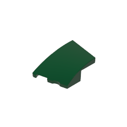 3x2 Keilförmiger gebogener Stein (links)