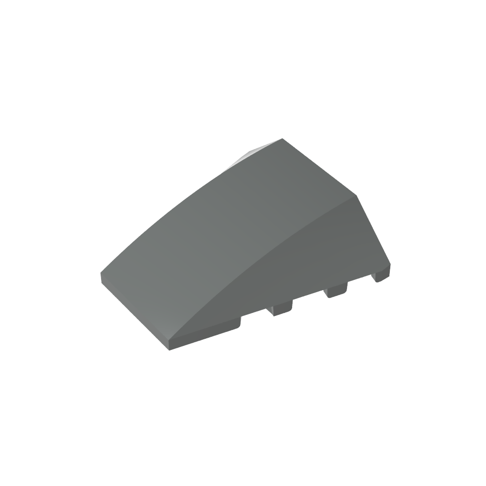 Keil gebogen 4 x 4 ohne obere Noppen - MyGobricks