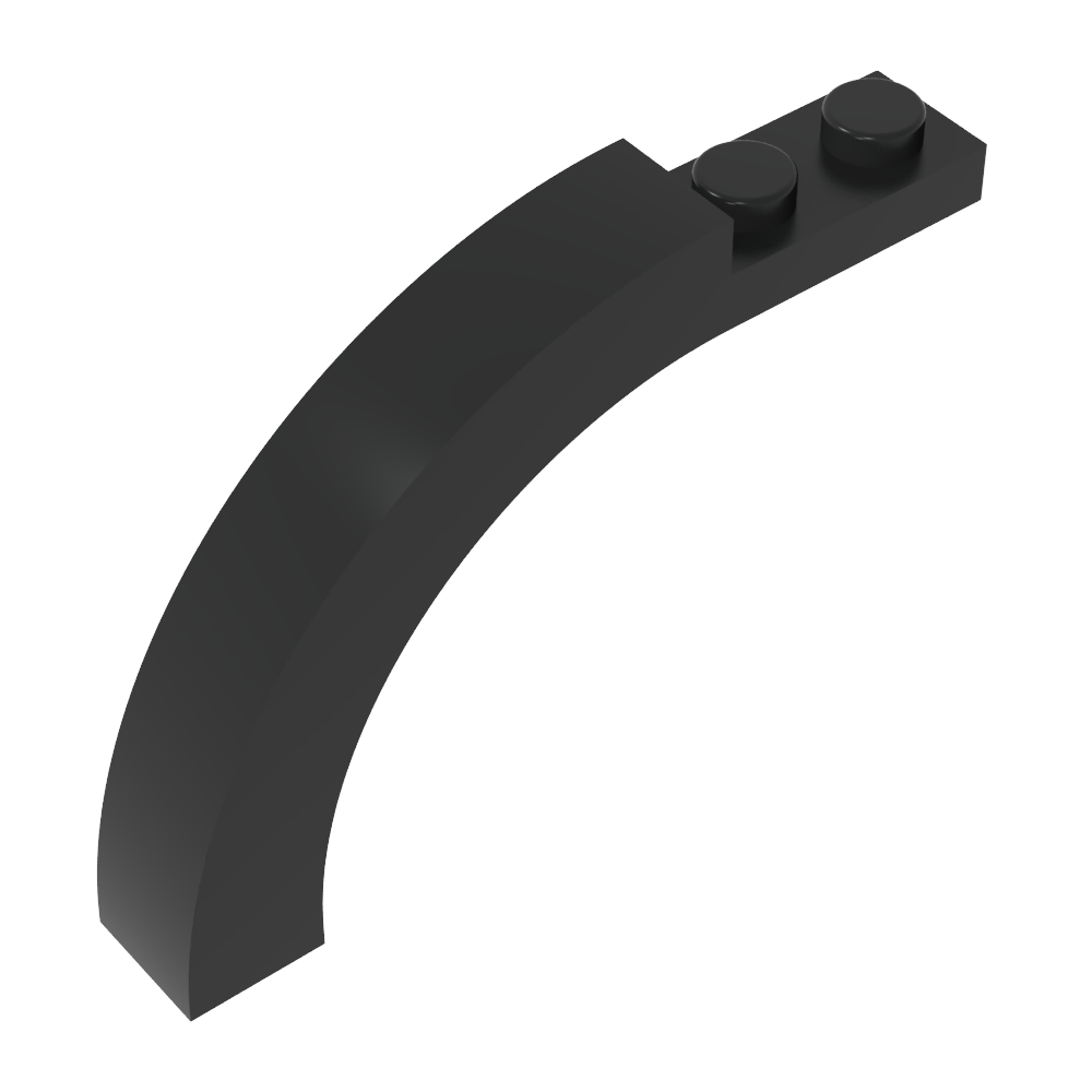 Ziegelbogen 1 x 6 x 3 1/3 Gebogene Oberseite-MyGobricks