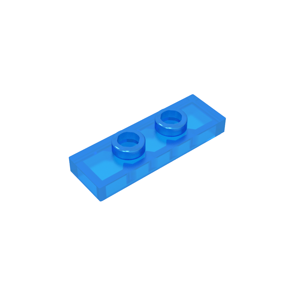 Platte Spezial 1 x 3 mit 2 Noppen mit Nut und innerem Noppenhalter (Jumper) - MyGobricks