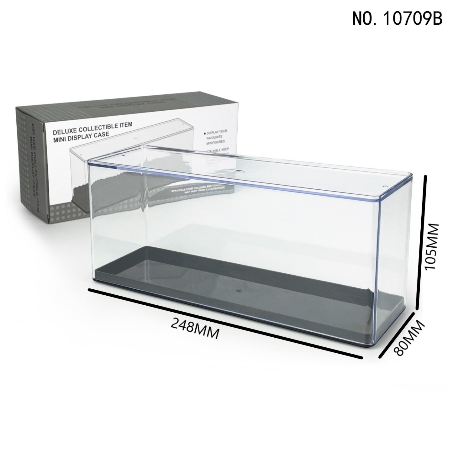 Acryl-Stufenständer, Acryl-Steine-Figuren-Displaybox