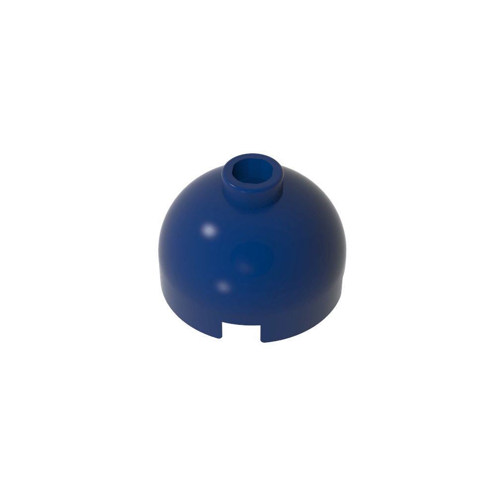 Runder Ziegelstein 2 x 2, Kuppeldach – Blockierter offener Bolzen ohne Achshalter unten – MyGobricks