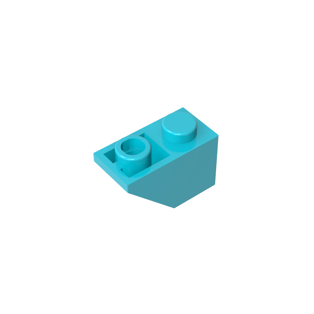 Schräge umgekehrt 45° 2 x 1-MyGobricks