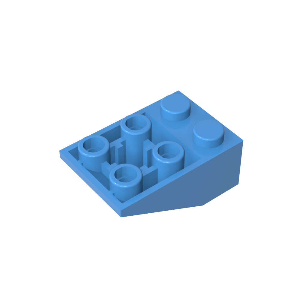 Schräge umgekehrte 33° 3 x 2 [Keine Verbindungen zwischen Noppen]-MyGobricks