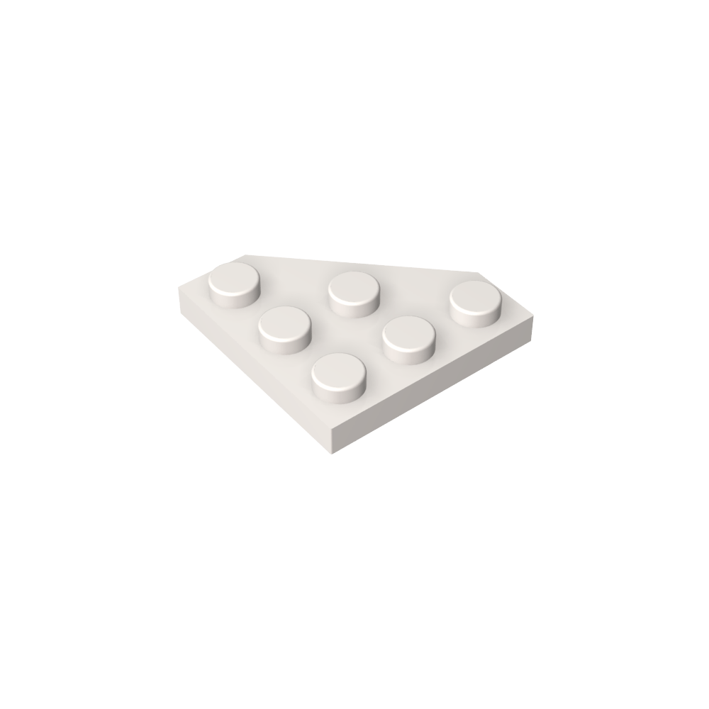 Keilplatte 3 x 3 Ecke abgeschnitten-MyGobricks