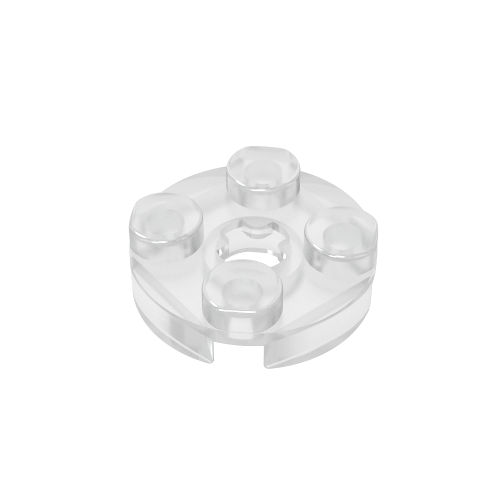 Platte rund 2 x 2 mit Achsloch Typ 1 (+ Öffnung) - MyGobricks